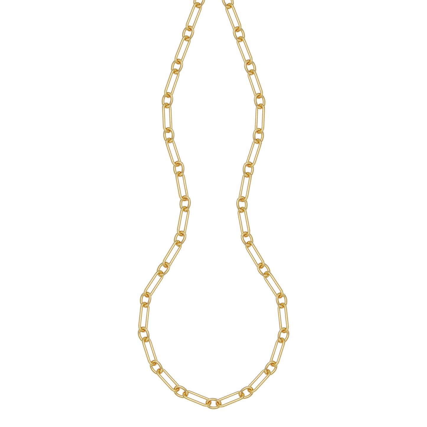 Gold Over Sterling Silver Link Necklace | CN0127 | Charles Garnier