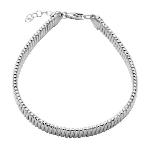 Charles Garnier Sterling Silver Bracelet with CZ Measures 6.75'' Long – C.  F. Reuschlein Jewelers